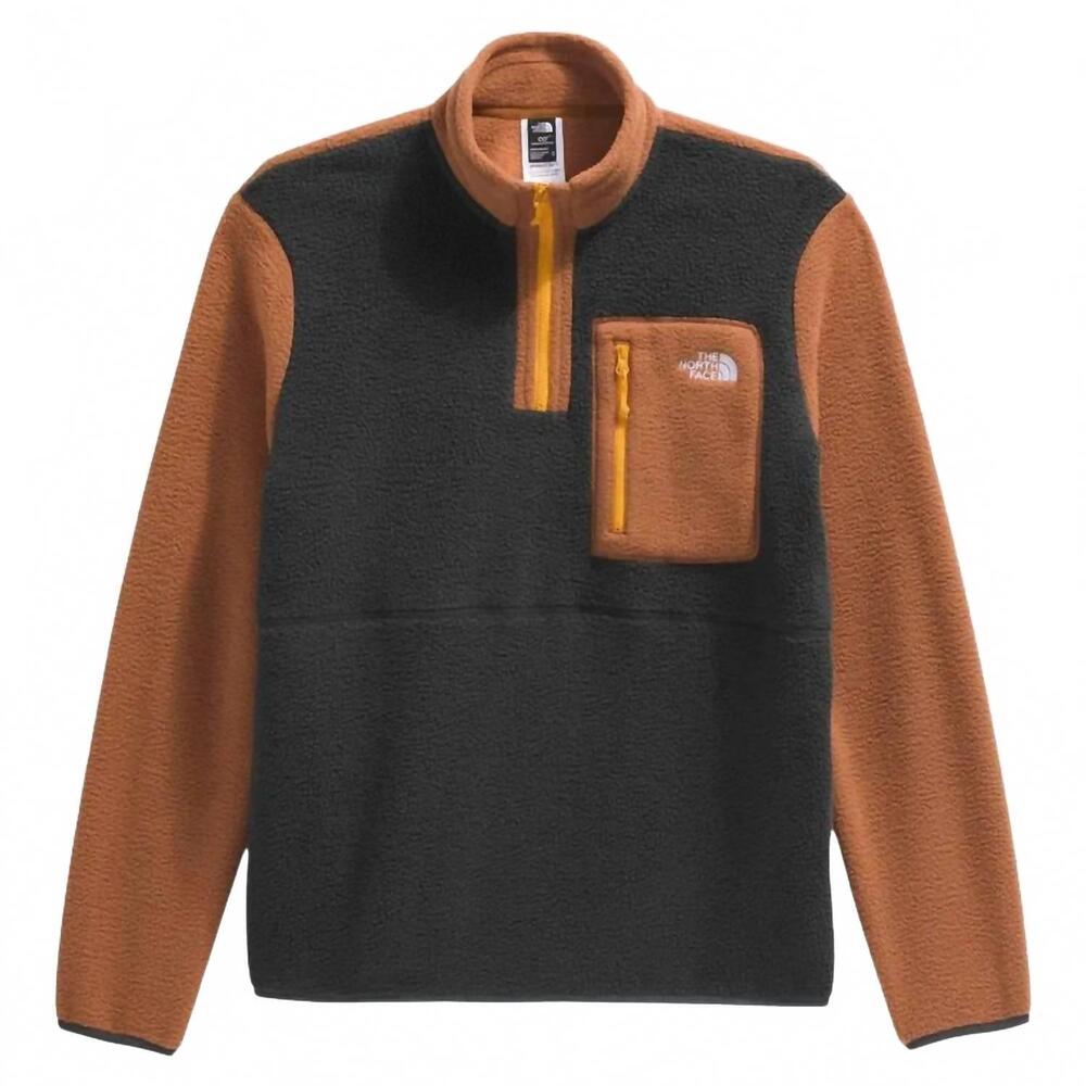 NEW THE NORTH FACE yumiori quarter zip jacket in asphalt grey burnt umber summit - Picture 6 of 6